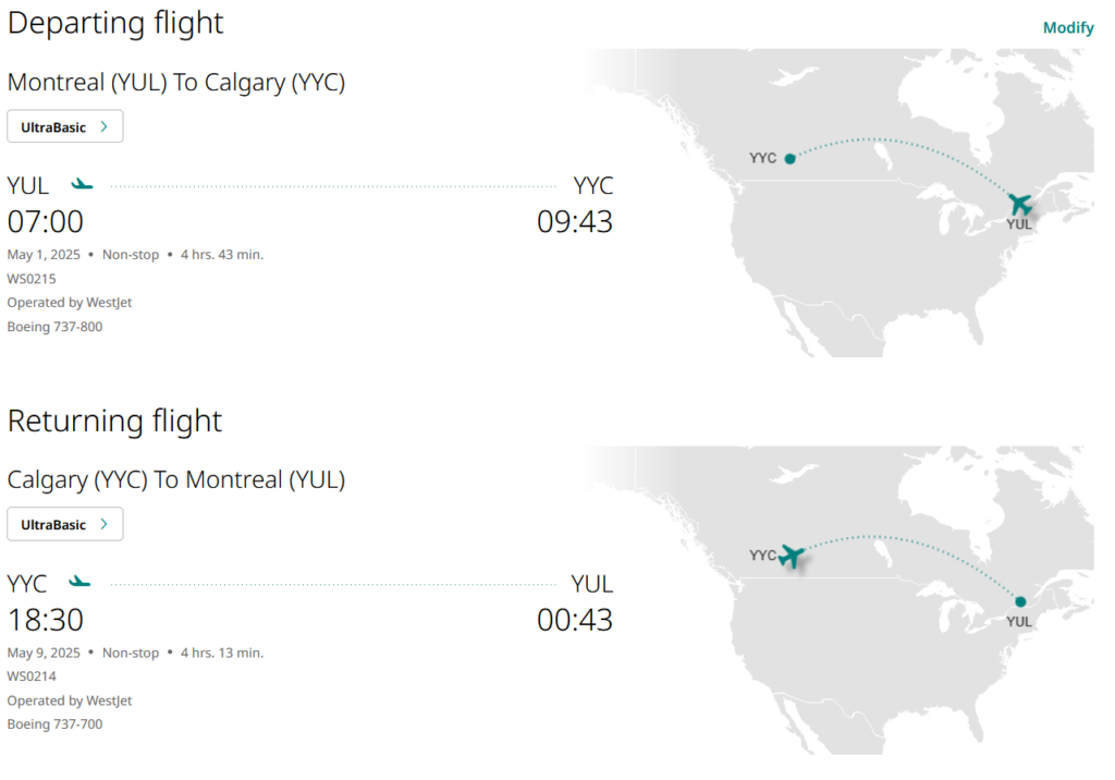 Montreal Flight Deals, Montreal To Calgary, $264